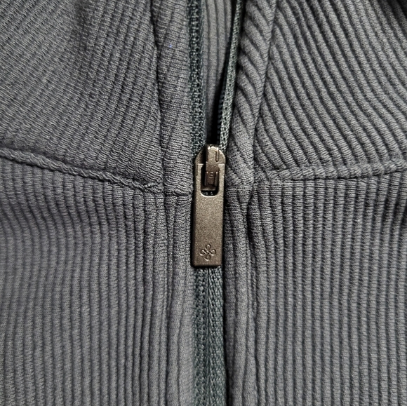 Shambhala Women's Sweater Size XL 1/2 Zip Pull Over Drop Shoulder Dark Green - Picture 7 of 9